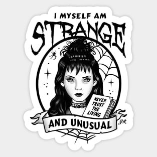 Strange and Unusual Sticker